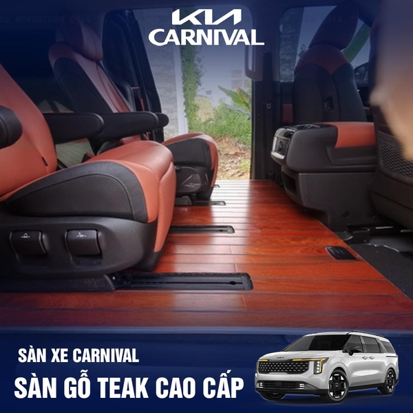 Sàn gỗ tự nhiên Kia Carnival 2024 2025 7 chỗ