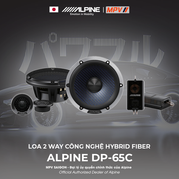 ALPINE DP-65C LOA 2 WAY CÔNG NGHỆ HYBRID FIBER