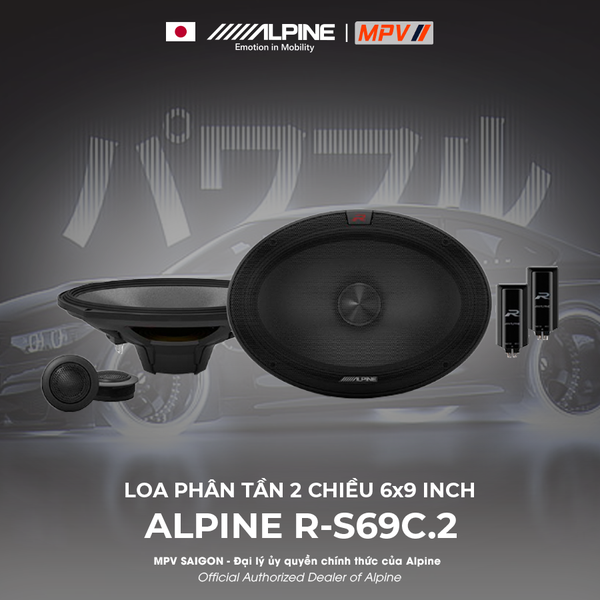 ALPINE R-S69C.2 LOA PHÂN TẦN 2 CHIỀU 6x9 INCH