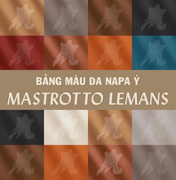 Bảng màu da Napa Ý Mastrotto Le mans nhập khẩu cho nội thất ô tô