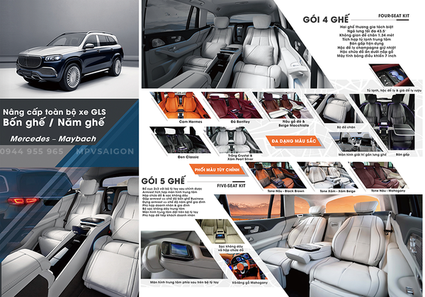 Biến Mercedes GLS thành Maybach: Nội thất limousine, tiện nghi cao cấp và công thái học