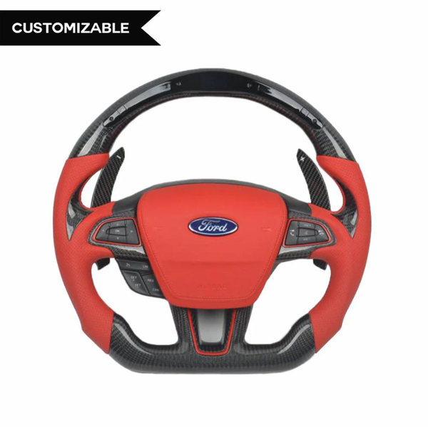 May da - Bọc da khâu da thủ công vô lăng xe Ford