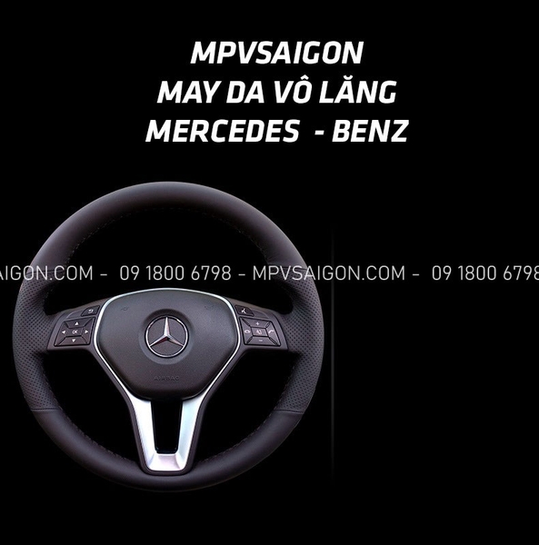 May da bọc da vô lăng Mercedes Benz da Nappa - da nhập cao cấp