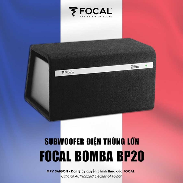 Focal BOMBA BP20: sub điện với thùng lớn đánh khoẻ