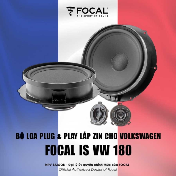 FOCAL IS VW 180: bộ loa plug & play đẳng cấp Pháp lắp đặt zin cho Volkswagen