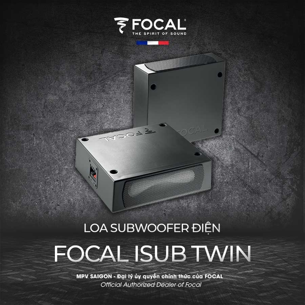 FOCAL ISUB TWIN - LOA SUB HƠI DÀNH CHO Ô TÔ