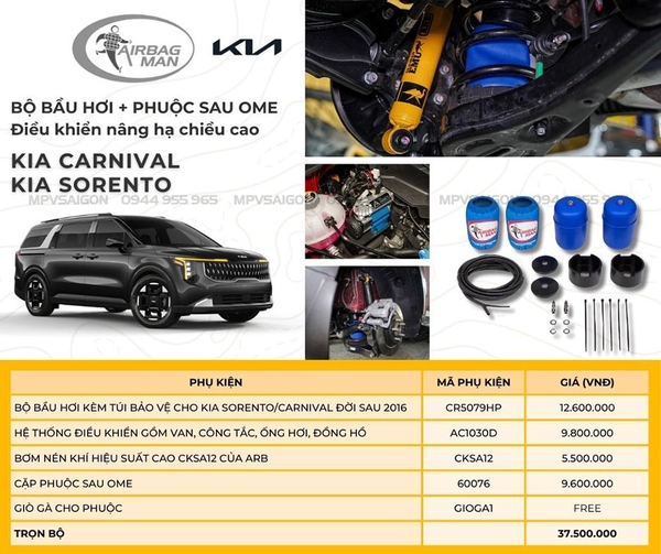 Giảm xóc OME Nitrocharger Sport dành cho KIA Carnival (sau 2016)