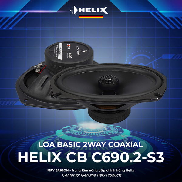 HELIX LOA BASIC 2WAY COAXIAL 6X9″ -3 OHM CB C690.2-S3
