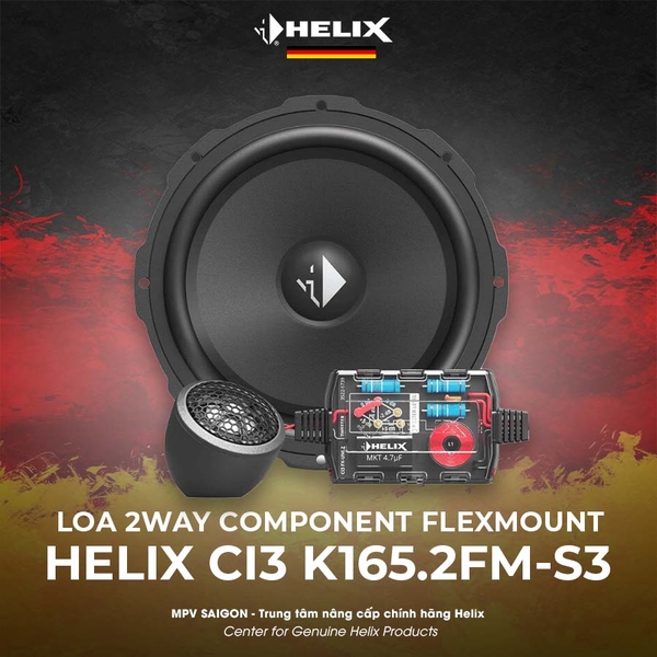 HELIX LOA I3 2WAY COMPONENT 6,5″ FLEXMOUNT 3 OHM CI3 K165.2FM-S3