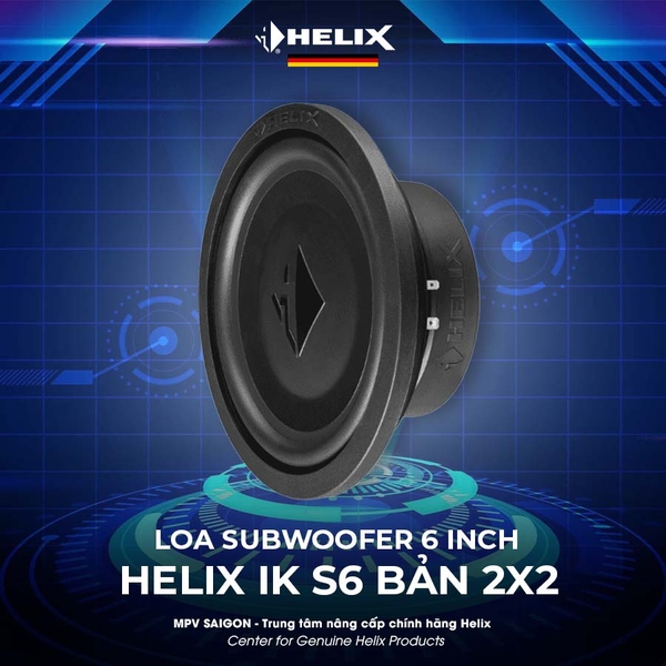 HELIX LOA SUBWOOFER MỎNG 6″ IK S6 BẢN 2X2