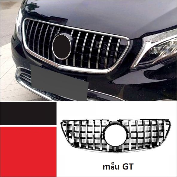 Mặt ca lăng Mercedes Benz V250 / AMG mẫu chuyên dụng tích hợp LED logo