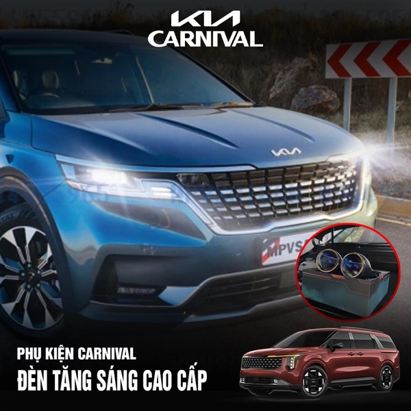 Nâng cấp Đèn Kia Carnival 2024 2025 Tăng sáng Hiệu Quả, Chuẩn Zin
