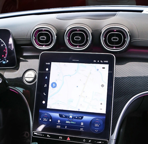 Nâng cấp màn hình Android Car Play Mercedes Benz C-class GLC 2022~2023