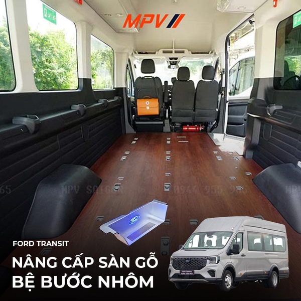 Sàn SPC vân gỗ Ford Transit