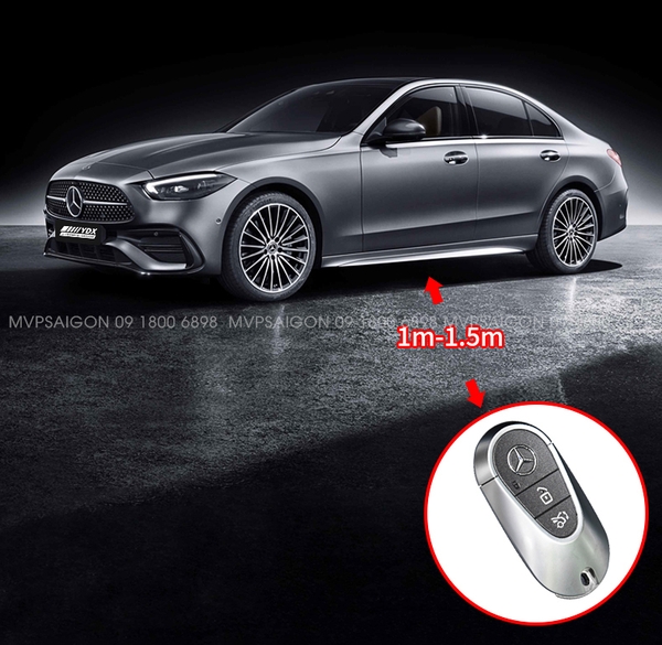 Nâng cấp tay nắm cửa Keyless go Mercedes Benz C Class GLC C200 C300 đời 2022-2023