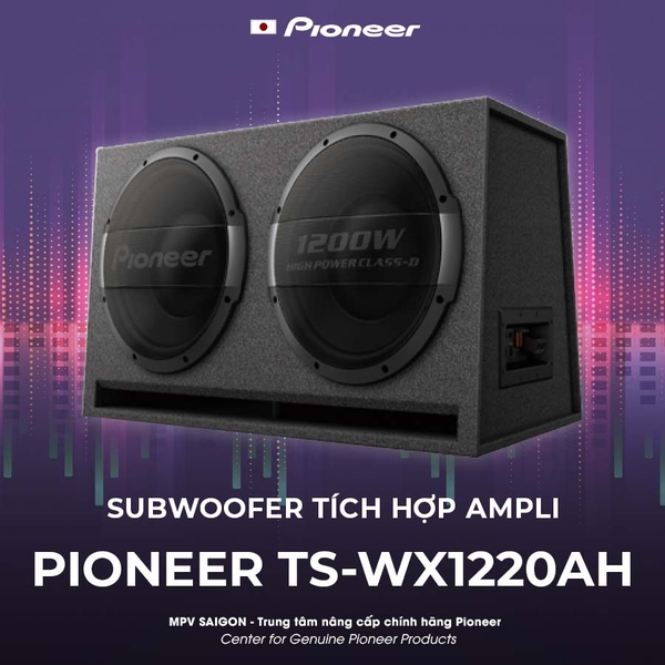 Pioneer - Loa sub thùng tích hợp Ampli TS-WX1220AH