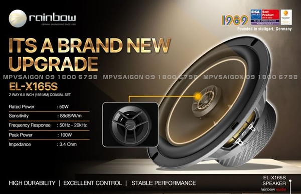 Rainbow Audio EL-X165S - Loa đồng trục 2 chiều 6.5 inch