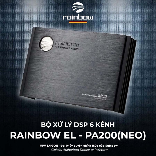 Rainbow El - PA200(NEO) - Bộ xử lý tín hiệu DSP 6 kênh