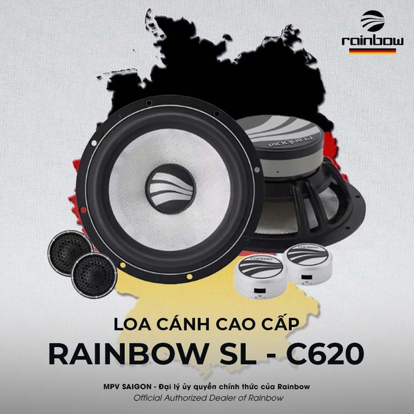 Loa lắp cánh cửa ô tô Rainbow SL - C620