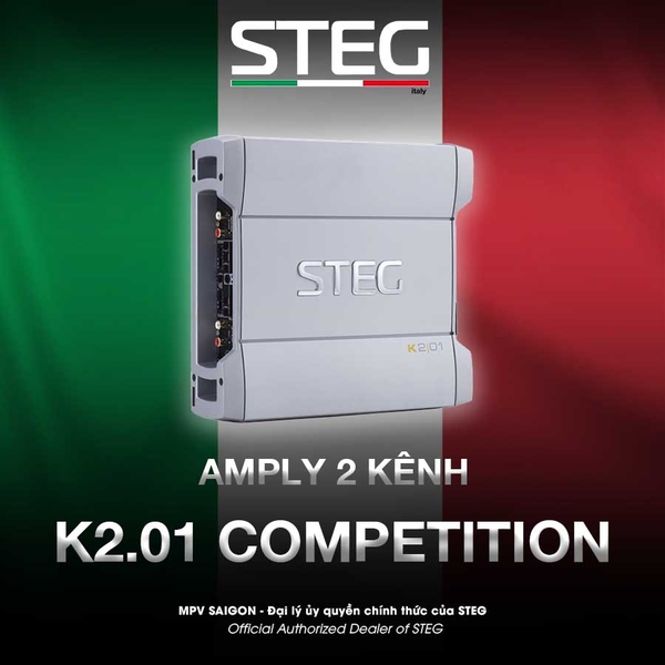 Amply 2 kênh STEG K2.01 COMPETITION