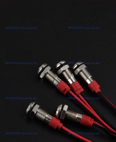 LED tín hiệu 8mm có dây