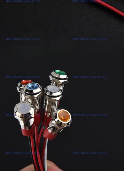 LED tín hiệu 8mm có dây