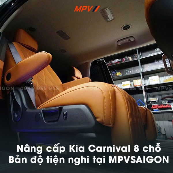 Nâng cấp Kia Carnival 8 chỗ: Bản độ tiện nghi cao cấp tại MPVSAIGON