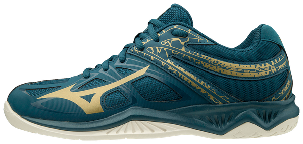 Giày Mizuno Thunder Blade 2 màu xanh viền vàng