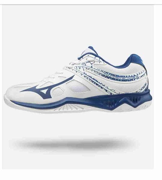 Giày Mizuno Thunder Blade 2 màu trắng viền xanh