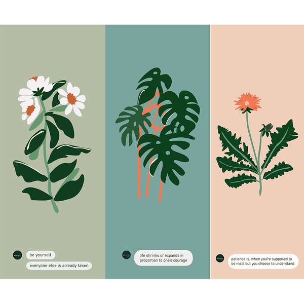 Bộ bookmark loài cây trong khu vườn bí mật của The Bookshelf Hanoi