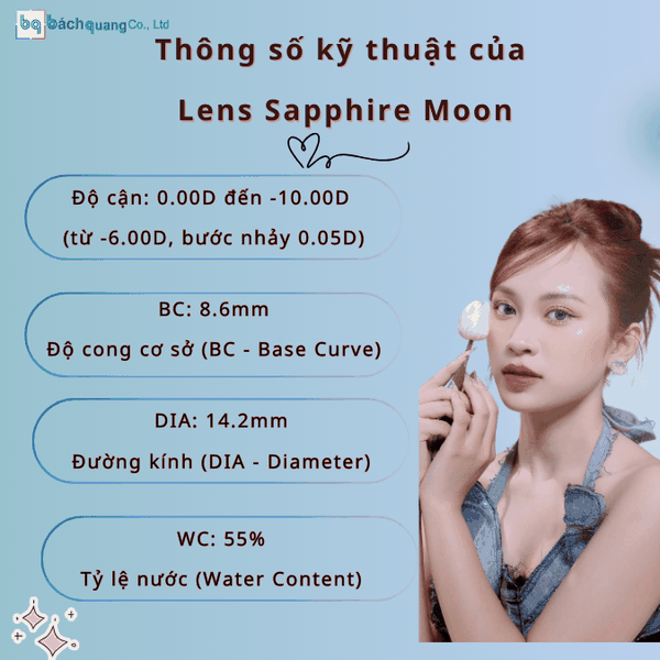 Kính áp tròng Clalen Iris 1 DAY - SAPPHIRE MOON