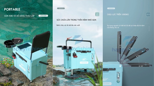 Top 3 thùng câu cá đa năng được cần thủ ưa chuộng nhất 2022