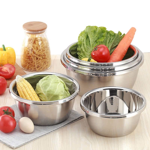 Bộ 5 thau inox đựng thực phẩm size 18-26cm - Gia Dụng Khánh Nhân - Tổng ...