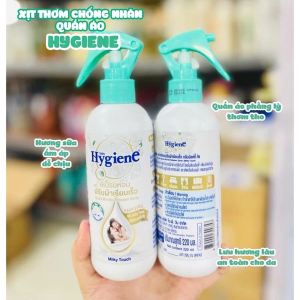Xịt thơm quần áo Hygiene Thái Lan 220ml - Gia Dụng Khánh Nhân - Tổng kho sỉ  đồ gia dụng tiện ích