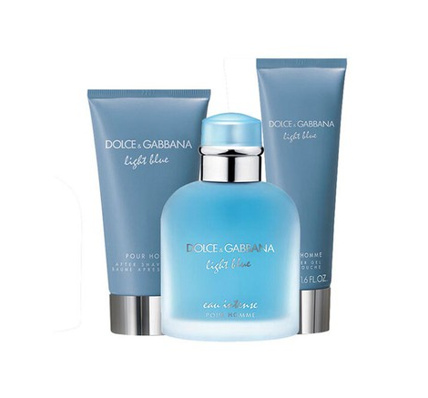 Set Nước Hoa Dolce & Gabbana Light Blue Intense Pour Homme (EDP 100ml,  Shower Gel 50ml, Aftershave 75ml) | NIPERFUME