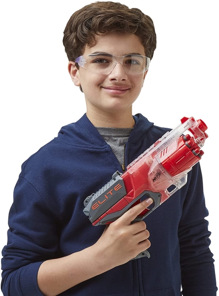 NERF Elite Disrupter Blaster - Slam Fire, Translucent Red Nerf - Sản ...