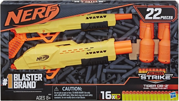 NERF Alpha Strike Tiger DB-2 Duel targeting 2 Blaster Set Nerf - Sản ...