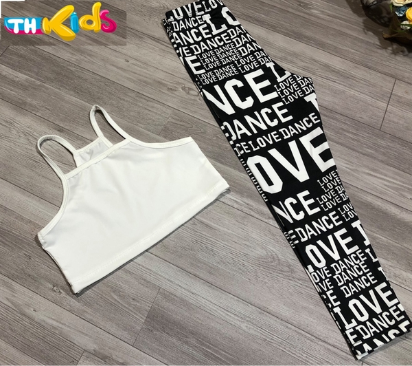 Set YG Trắng + Quần Love Dance