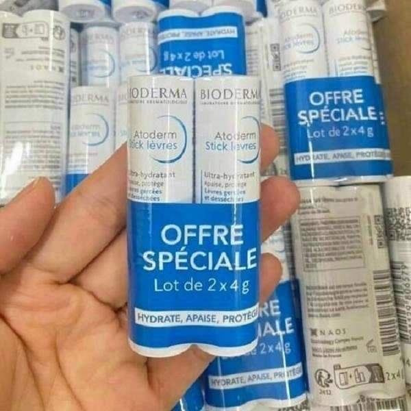 Son Dưỡng Môi Bioderma Atoderm Stick Levres 4g ( 2 thỏi )