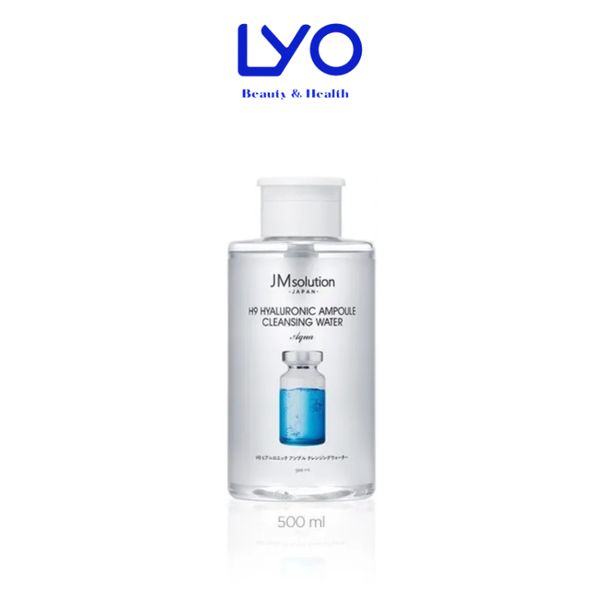 Nước Tẩy Trang JMsolution Hyaluronic Acid Hyaluronic Ampoule Cleansing Water Mọi Loại Da 500ml