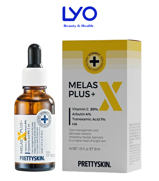 Serum Dưỡng Trắng Mờ Thâm Nám Prettyskin Melas X Plus 30ml