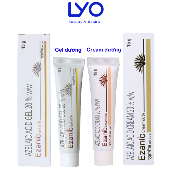 Gel - Kem dưỡng Giảm mụn , Mờ Thâm , Dưỡng Sáng Da Ezanic 20% Azelaic Acid 15g