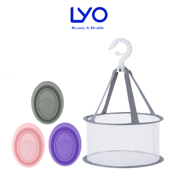 Chậu Làm Sạch Cọ & Giỏ Treo Phơi Khô Cọ Trang Điểm Jary Slicone Makeup Brush Cleaning / Hanging Brush Basket