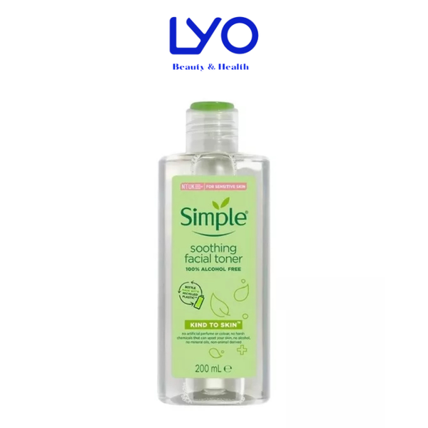 Nước Hoa Hồng Simple Soothing Facial Toner Simple 200ml ( Mẫu cũ )