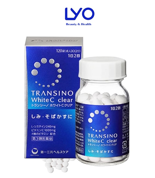 Viên Uống Trắng Da, Mờ Thâm Nám Transino White C Clear 120 Viên Nhật Bản