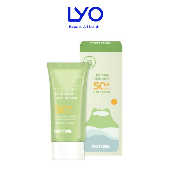 Kem chống nắng Rau Má Prettyskin The pure jeju cica Sun Cream 50ml