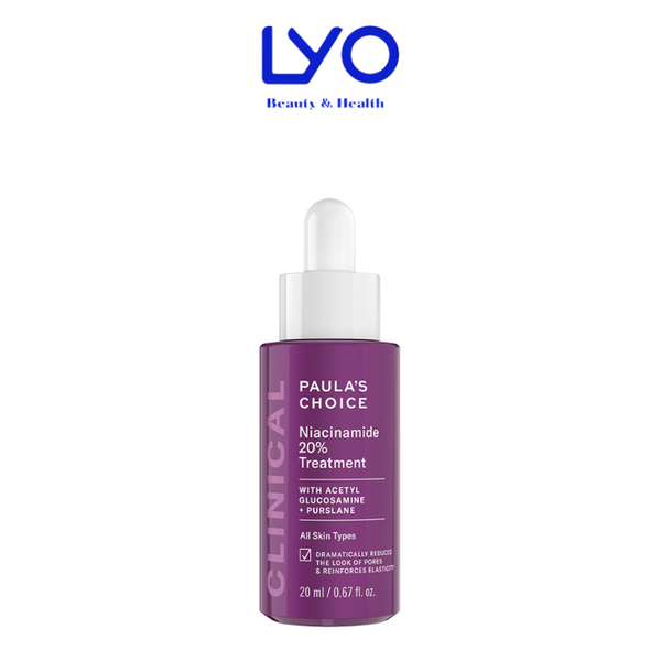 Tinh chất thu nhỏ lỗ chân lông Paula's choice niacinamide 20% 20ml
