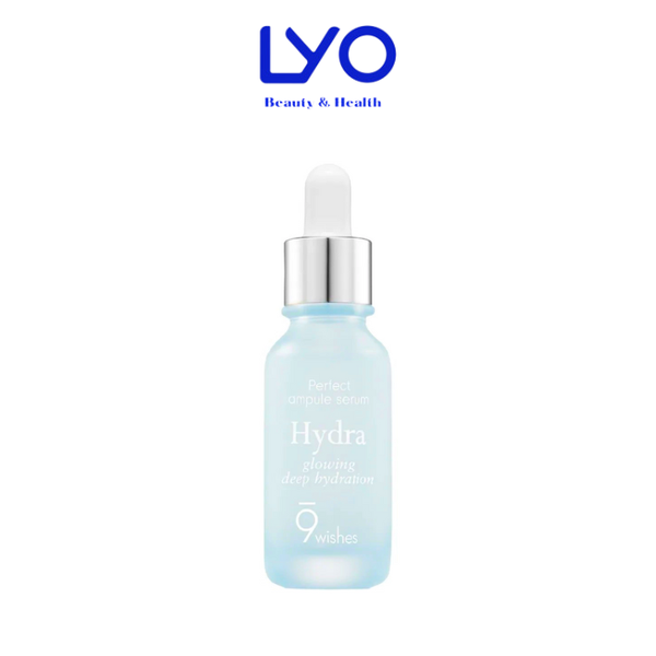 Tinh chất dưỡng ẩm và làm căng bóng da 9 Wishes Hydra Skin Ampule Serum 30ml