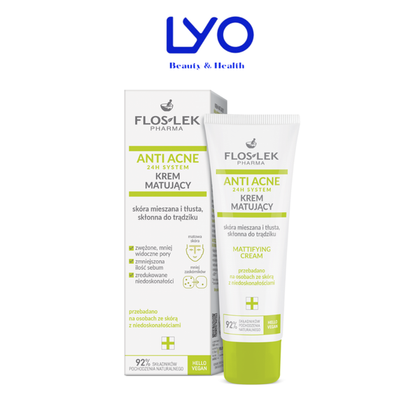 Kem dưỡng ẩm và kiểm soát dầu nhờn Floslek Anti Acne Mattifying Cream 50ml