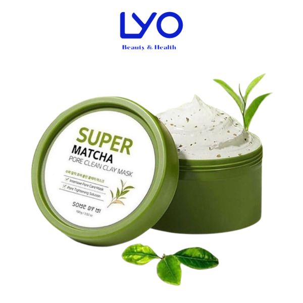 Mặt Nạ Đất Sét Trà Xanh Làm Sạch Da , Thu Nhỏ Lỗ Chân Lông Some By Mi Super Matcha Pore Clean Clay Mask 100g